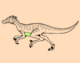 Dibuix Velociraptor  pintat per MARC GR