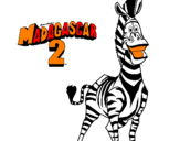 Dibuix Madagascar 2 Marty pintat per valen