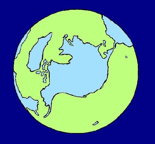 Dibuix Planeta Terra pintat per marta