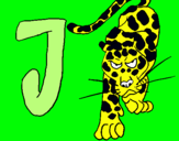Dibuix Jaguar pintat per ENRIC  I  NAZAN