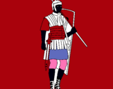 Dibuix Soldat romà  pintat per JUJU