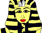 Dibuix Tutankamon pintat per nacho