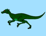 Dibuix Velociraptor  pintat per Mar