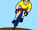 Dibuix Ciclista amb gorra  pintat per GERARD
