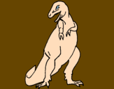 Dibuix Tiranosaurios rex  pintat per anònim