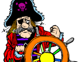 Dibuix Capità pirata pintat per PAULA 2