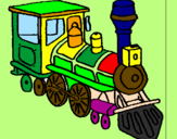 Dibuix Tren pintat per lluis