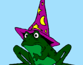 Dibuix Mag convertit en granota pintat per anònim