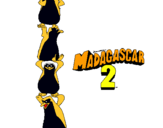 Dibuix Madagascar 2 Pingüins pintat per camila