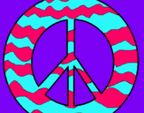 Dibuix Símbol de la pau pintat per angiethebest1