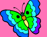 Dibuix Papallona pintat per papallona nicole