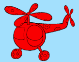 Dibuix Helicòpter adornat  pintat per aitor caballero luque 