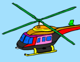 Dibuix Helicòpter  pintat per sergi