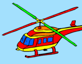 Dibuix Helicòpter  pintat per MARTI 