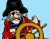 Dibuix Capità pirata pintat per julia