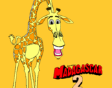 Dibuix Madagascar 2 Melman pintat per Eric Castells