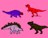 Dibuix Dinosauris de terra pintat per eduardo