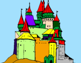 Dibuix Castell medieval pintat per Elisa