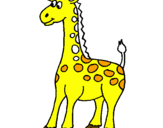 Dibuix Girafa pintat per sergi