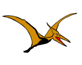 Dibuix Pterodàctil pintat per sergi prat merin