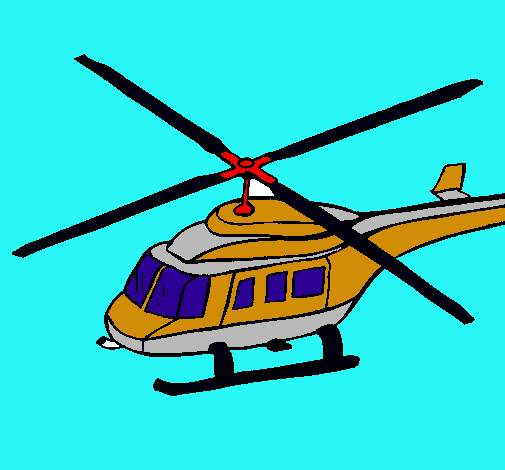 Dibuix Helicòpter  pintat per ian.m.c,.