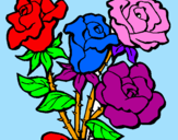 Dibuix Ram de roses pintat per ANAHI