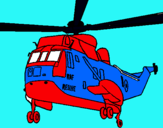 Dibuix Helicòpter al rescat  pintat per oscar