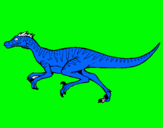 Dibuix Velociraptor  pintat per ADRIAN  F M