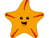 Dibuix Estrella de mar pintat per anna