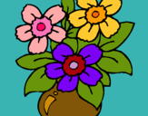 Dibuix Gerro de flors pintat per Serena