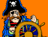 Dibuix Capità pirata pintat per  marrina