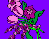 Dibuix Ram de flors pintat per andrea86
