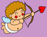 Dibuix Cupido pintat per snoppy