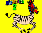 Dibuix Madagascar 2 Marty pintat per Martí Vilà Casassas