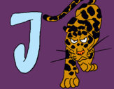 Dibuix Jaguar pintat per judit i sandra
