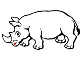 Dibuix Rinoceront pintat per lluc