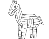 Dibuix Cavall de Troia pintat per dfdwr