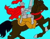 Dibuix Cavaller a cavall pintat per Magmion