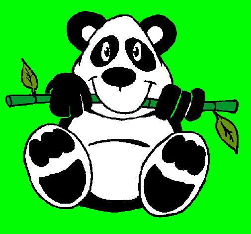 Dibuix Ós Panda pintat per laura haro