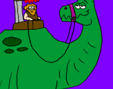 Dibuix Dinosauri prehistòric pintat per ARNAU