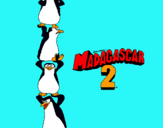 Dibuix Madagascar 2 Pingüins pintat per peter