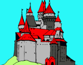 Dibuix Castell medieval pintat per ELOI