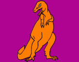 Dibuix Tiranosaurios rex  pintat per Santi