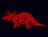 Dibuix Triceratops pintat per UYTREWQASDF