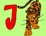Dibuix Jaguar pintat per JORDI SUBIES