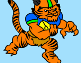 Dibuix Jugador tigre pintat per eric