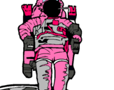 Dibuix Astronauta pintat per anònim