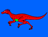 Dibuix Velociraptor  pintat per damià