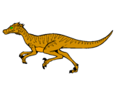 Dibuix Velociraptor  pintat per Espavilat