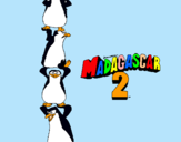 Dibuix Madagascar 2 Pingüins pintat per BFB